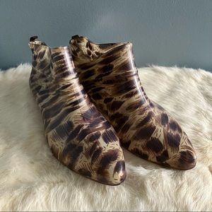 Capelli New York Cheetah Print Rain Boots
